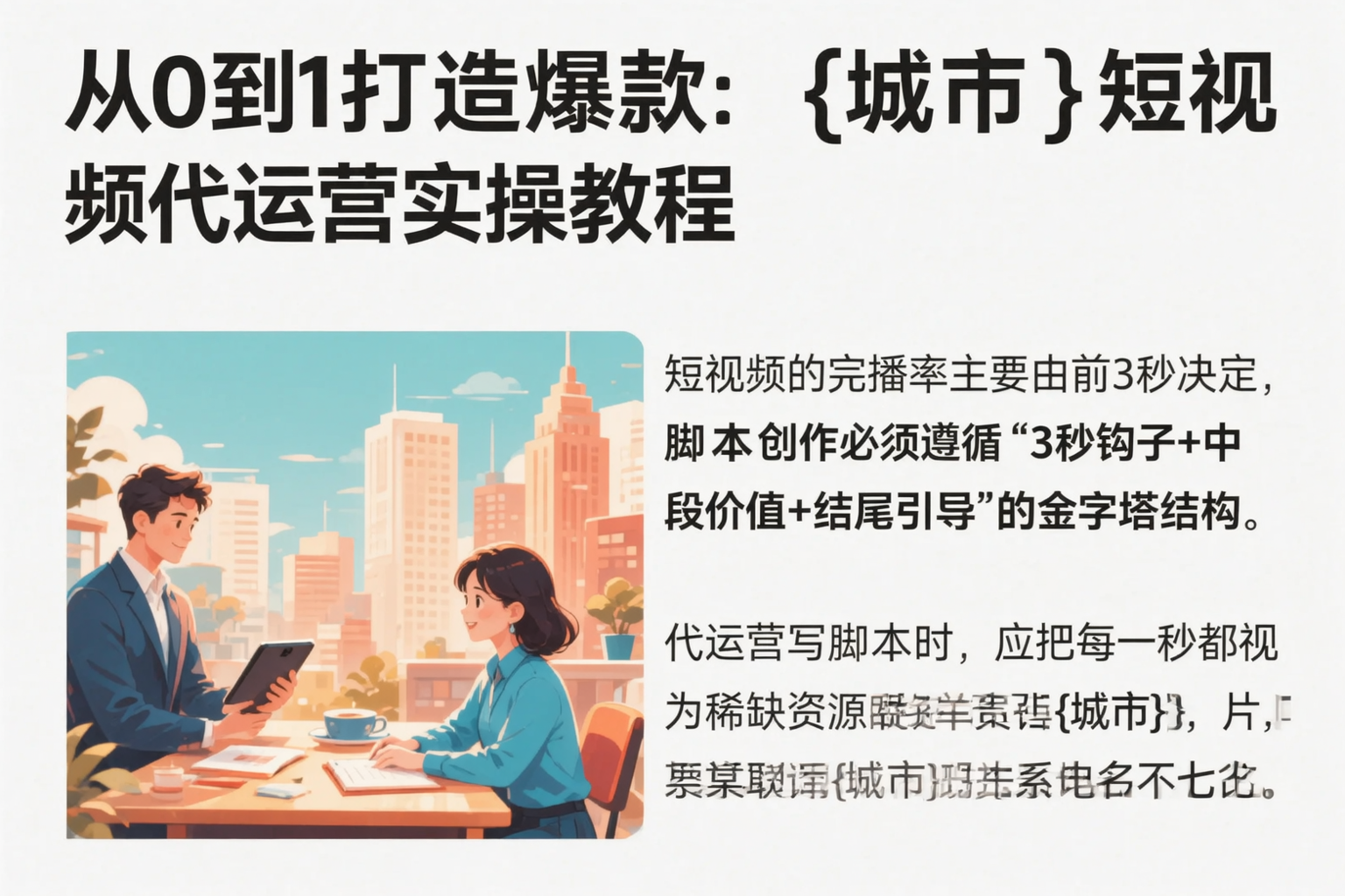 从0到1打造爆款：滨州短视频代运营实操教程
