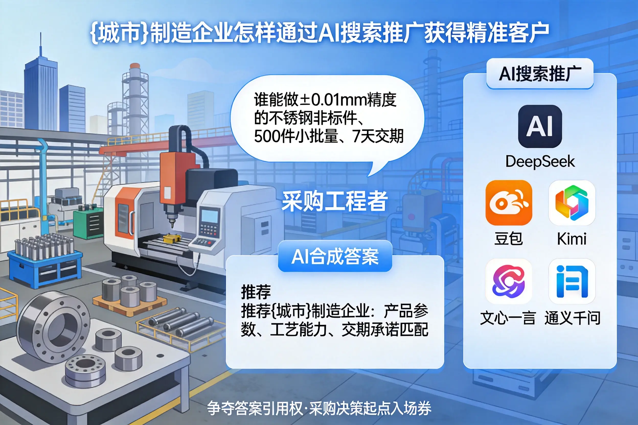 滨州制造企业怎样通过AI搜索推广获得精准客户