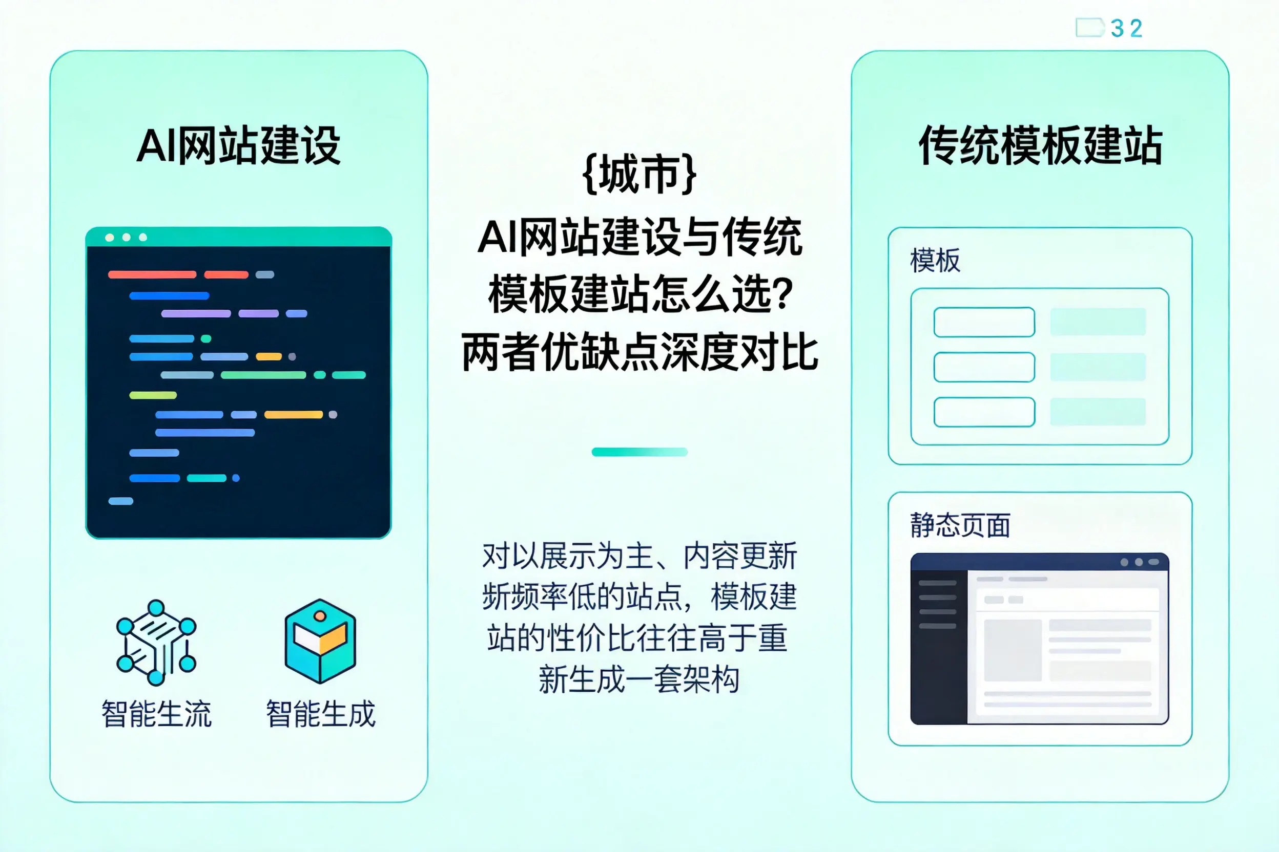 滨州AI网站建设与传统模板建站怎么选？两者优缺点深度对比