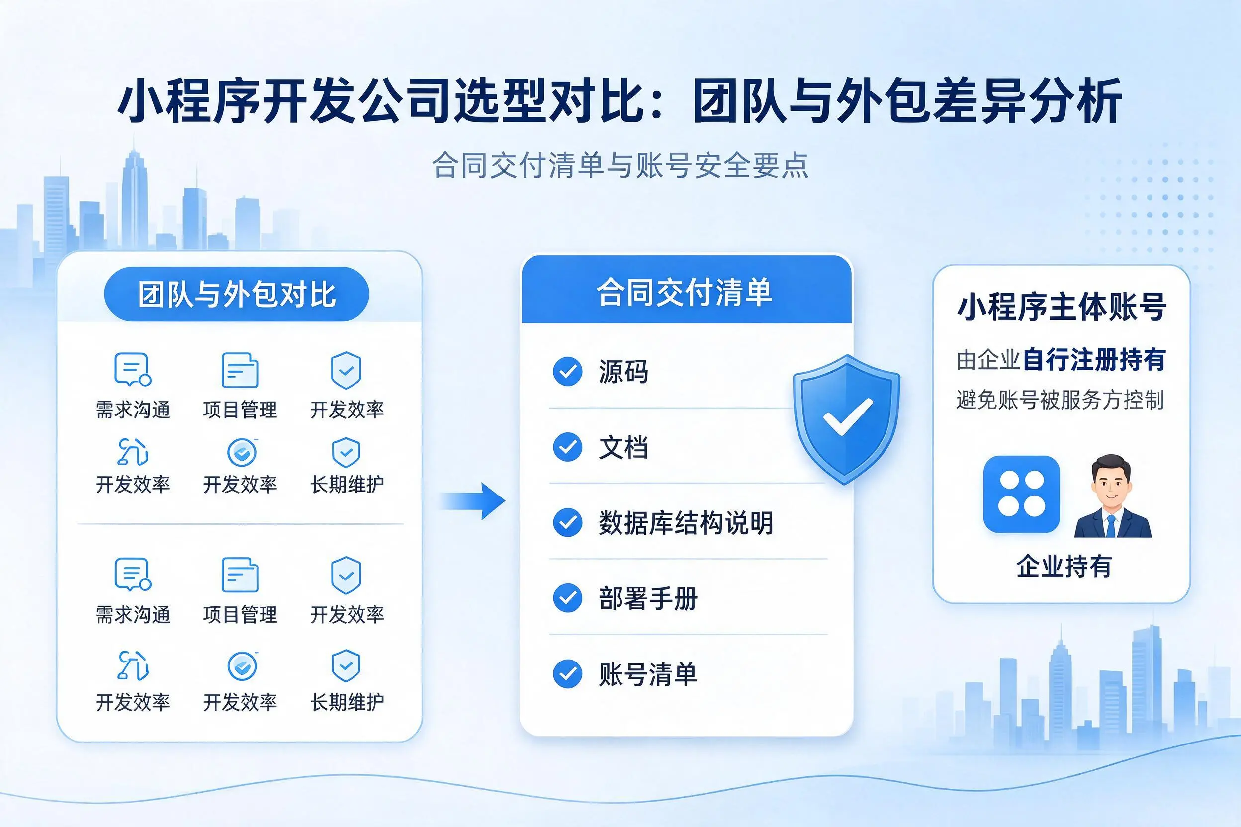滨州小程序开发公司选型对比：团队与外包差异分析