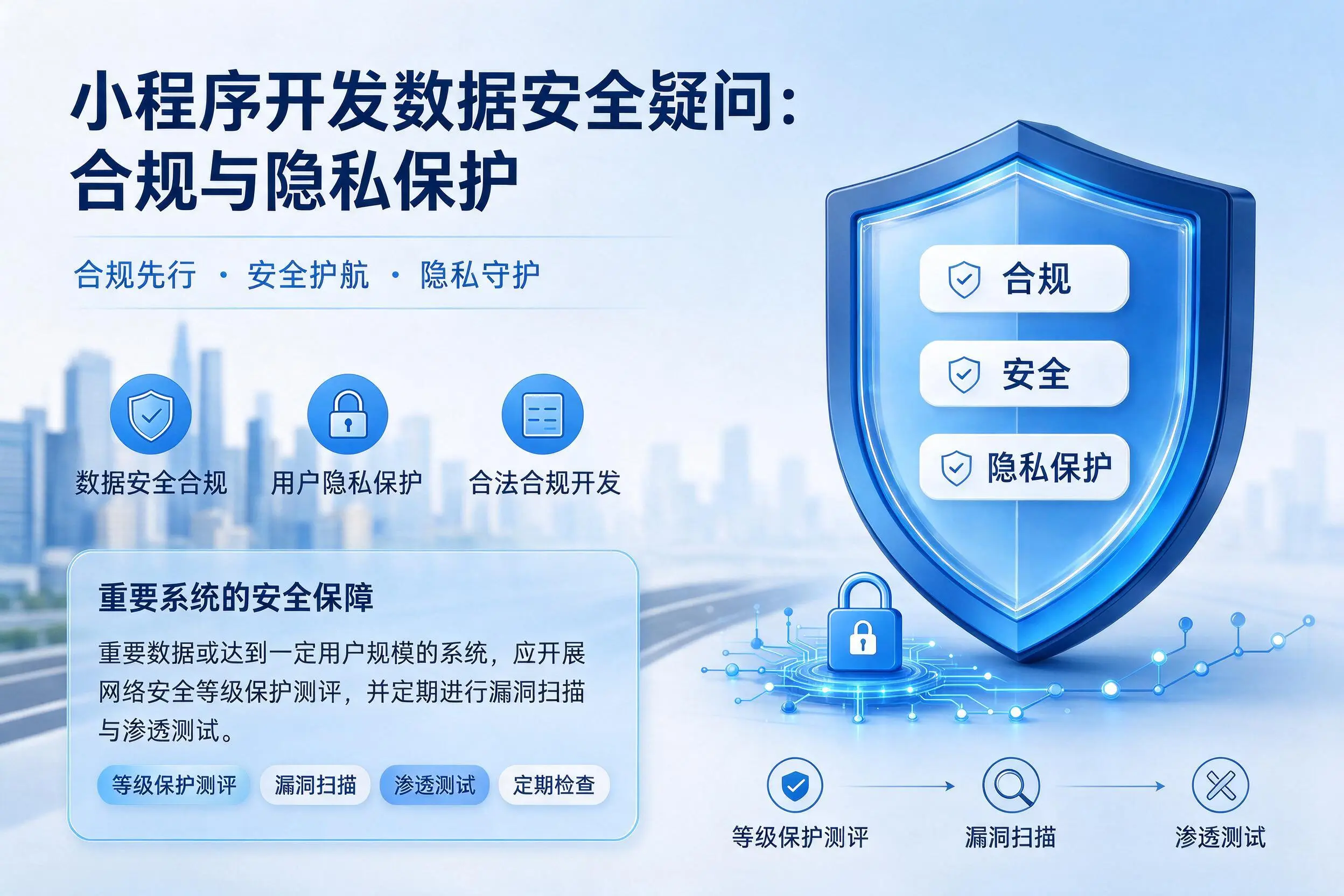 滨州小程序开发数据安全疑问:合规与隐私保护