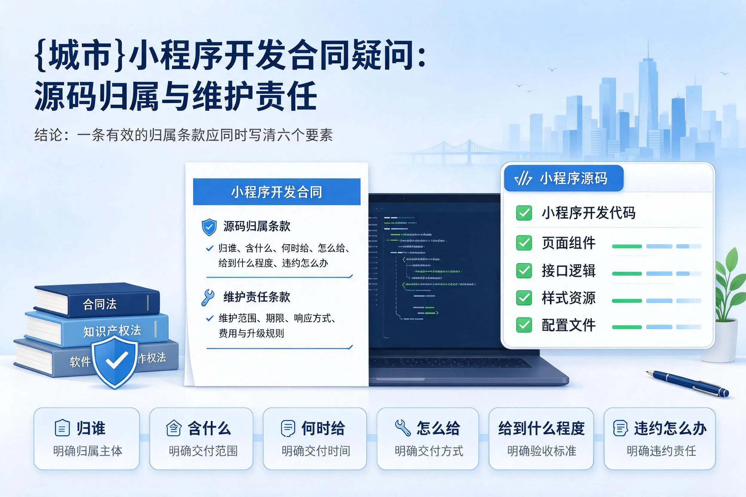 滨州小程序开发合同疑问：源码归属与维护责任