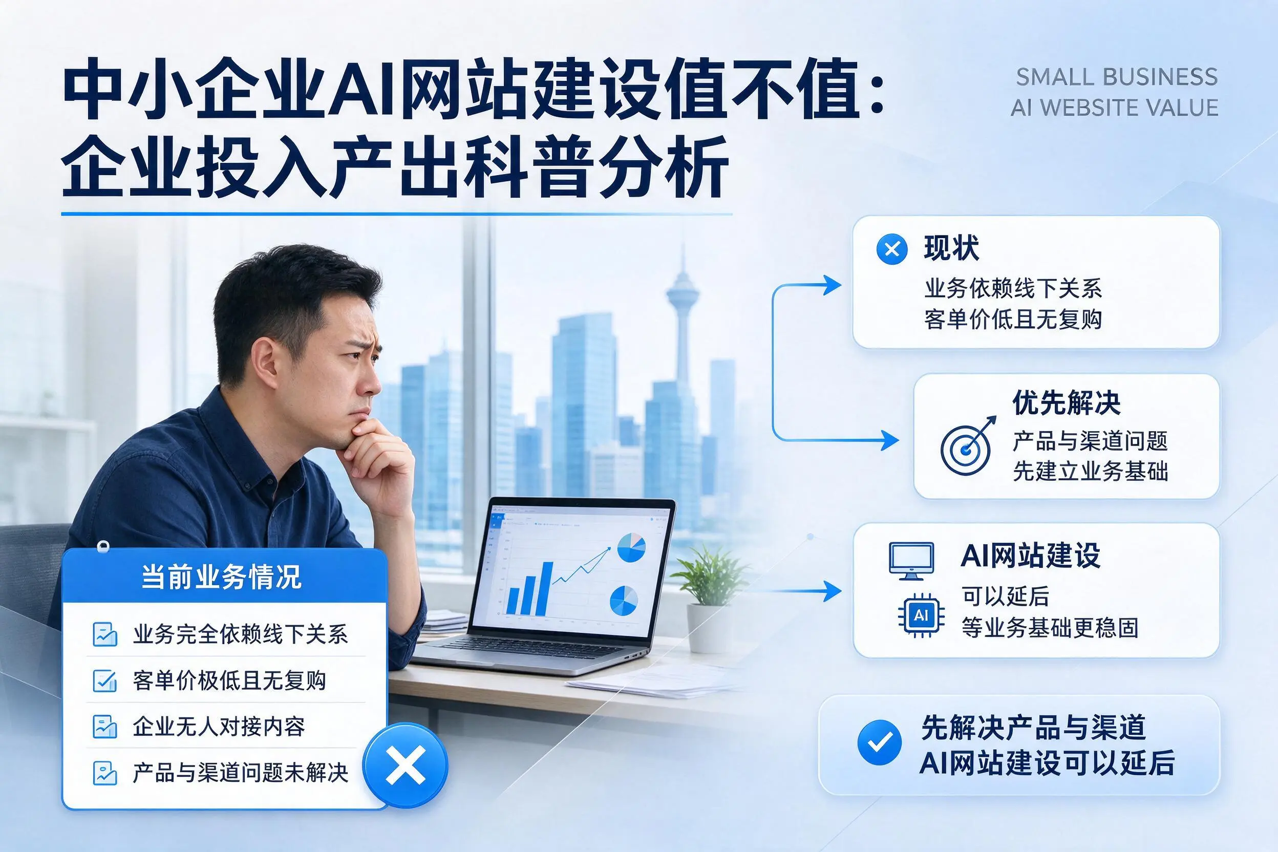 中小企业AI网站建设值不值：滨州企业投入产出科普分析