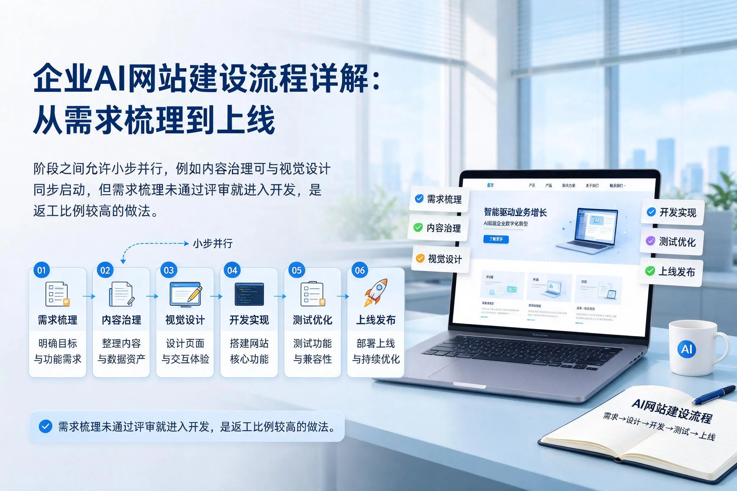滨州企业AI网站建设流程详解：从需求梳理到上线