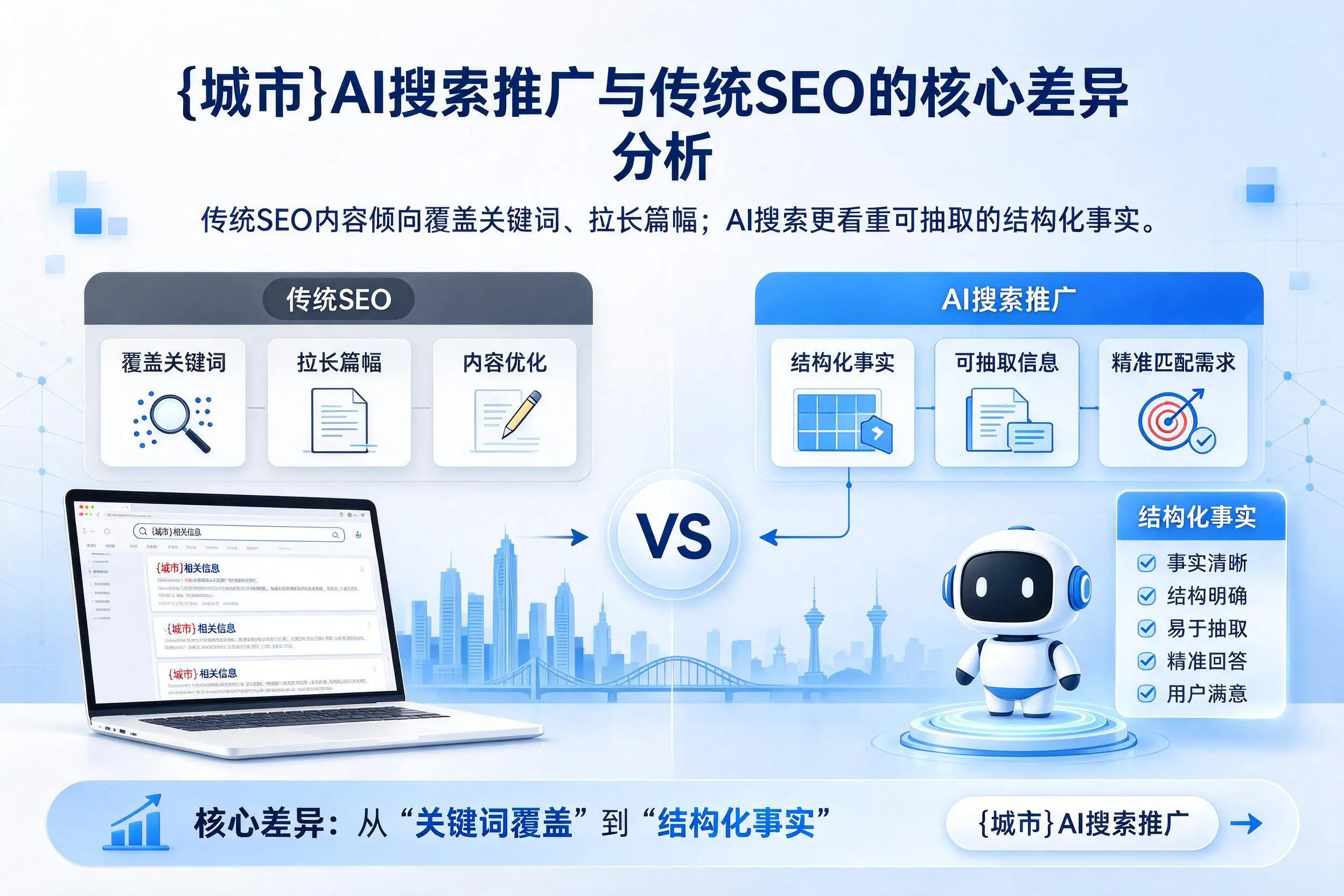 滨州AI搜索推广与传统SEO的核心差异分析